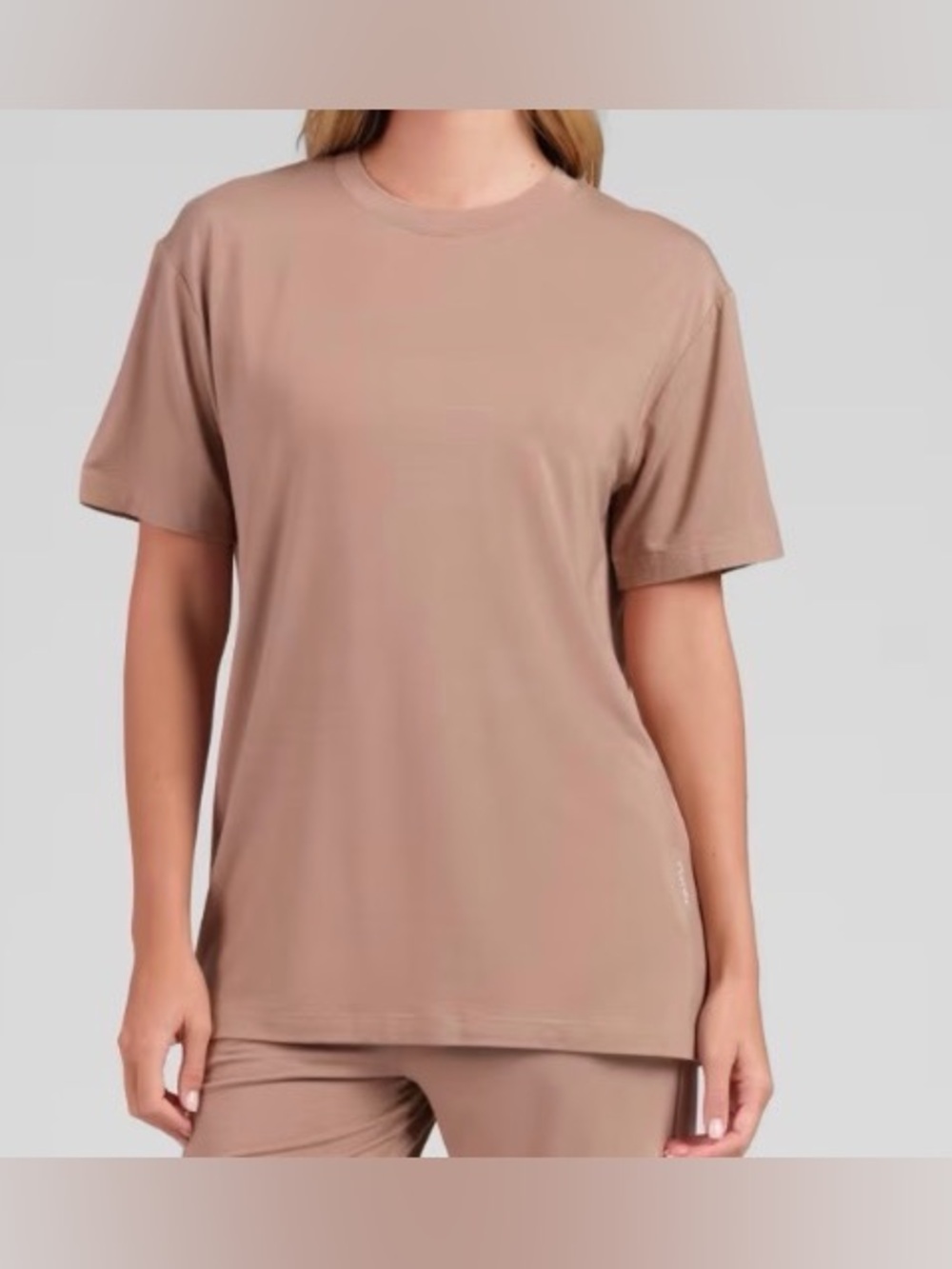 Comfrt Cloud Lounge Tee Shirt Mocha/Camel Unisex Size Small